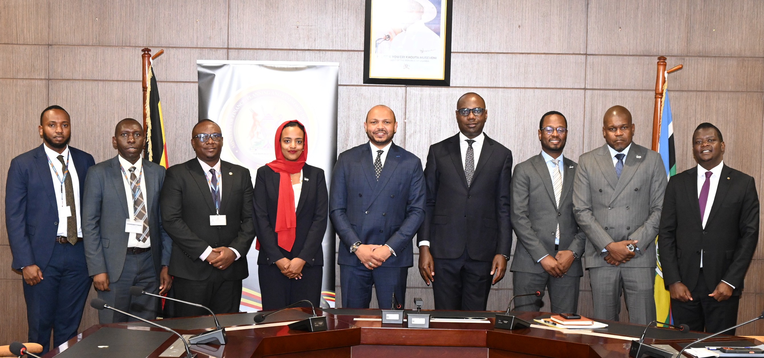 Hon. Henry Musasizi meets the Secretary General of the Organisation of African, Caribbean and Pacific States (OACPS) H.E Moussa Batraki 