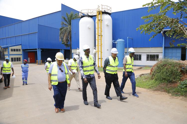 PSST Ggoobi visits Roofings Ultra-Modern Cold Rolling Mill in Namanve