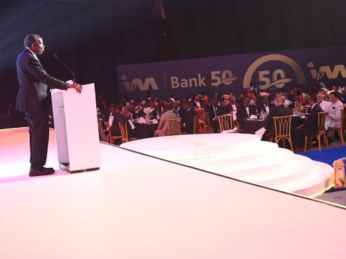 Finance Minister Kasaija officiated at I&M 50th anniversary gala dinner