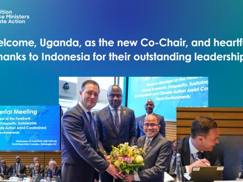Uganda Assumes Role of Co-Chair of the Coalition of Finance Ministers For Climate Action