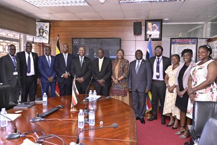 Hon Matia Kasaija Meets Standard Bank Group Deputy Chief Mr. Henny Fihla